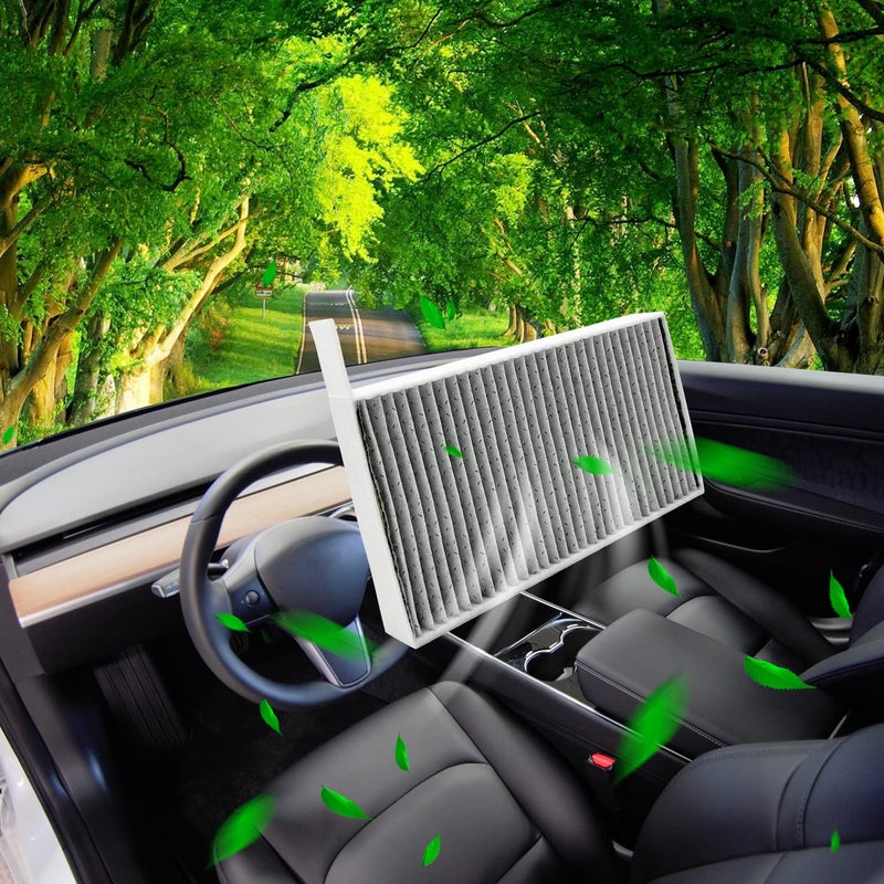 JOJOMARK Cabin Air Filter fits for Tesla Model 3/Y with Activated Carbon Fit for 2016-2024 Model 3/2020 2021 2022 2023 2024 Model Y - Image 4